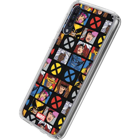 Marvel X-Men Pattern Galaxy A50 Clear Case